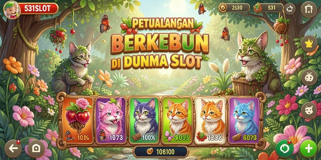 Tampilan gameplay menarik dalam 531SLOT yang memadukan pertanian dan slot.