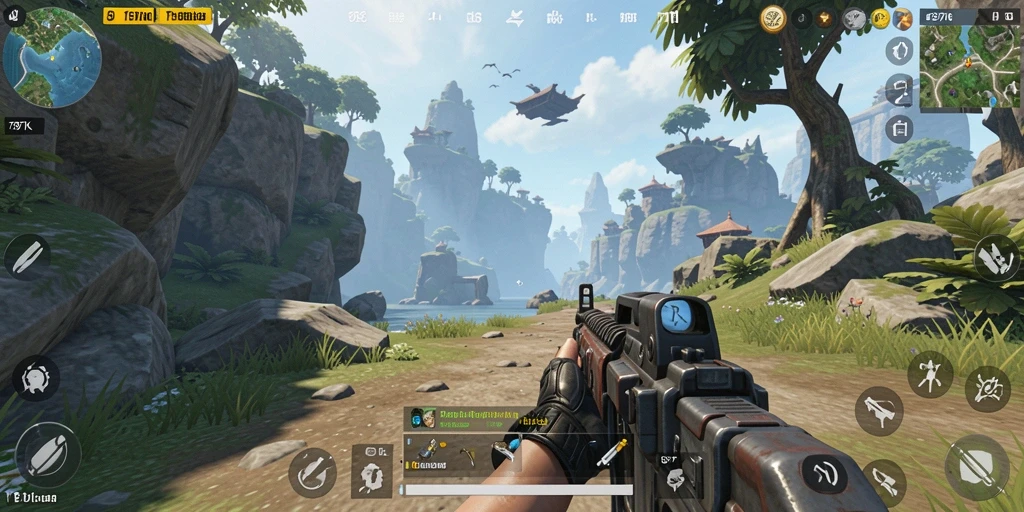 Tampilan gameplay mendebarkan dari 797K dalam mode TPS.
