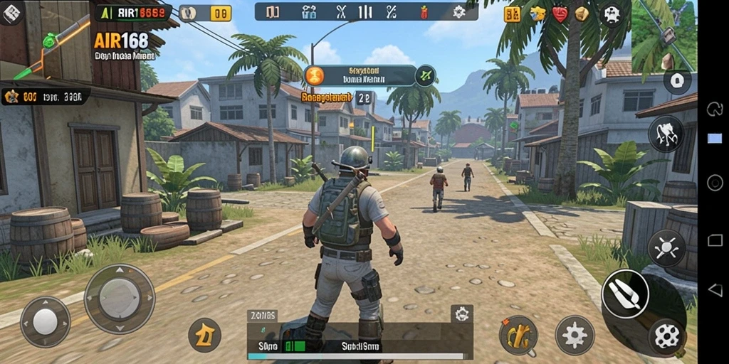 Tampilan screenshot utama AIR168 menunjukkan gameplay simulasi yang mendalam.