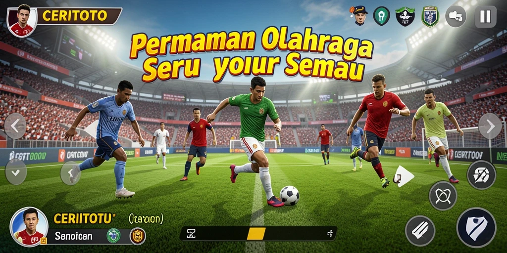 Menampilkan serunya gameplay olahraga di CERITOTO.