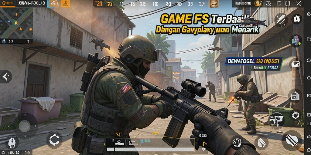 Tangkapan layar gameplay <strong>DEWATOGEL</strong> menunjukkan aksi menembak yang intens.