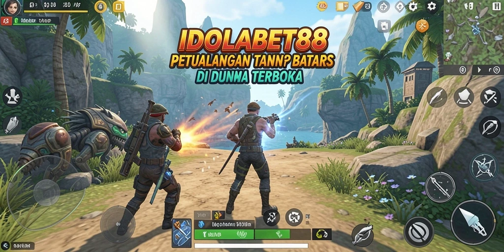 Screenshot IDOLABET88 menampilkan petualangan seru di dunia terbuka.