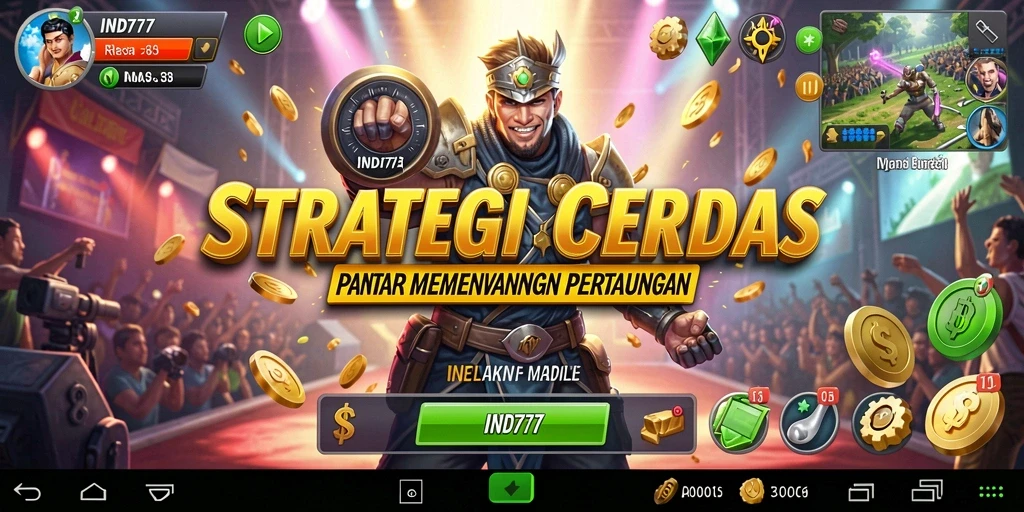 Tampilan menarik dari gameplay strategi di IND777.