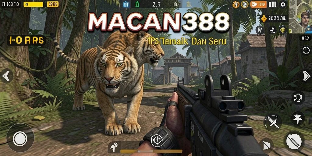 Tampilan gameplay seru dari MACAN388 saat bertempur di TPS.