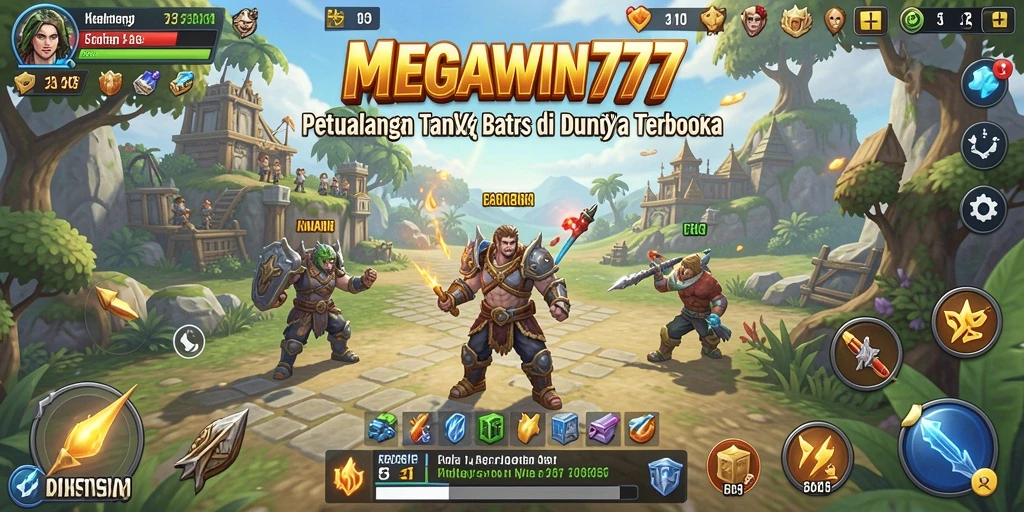 Tampilan gameplay mendebarkan di dunia terbuka MEGAWIN777.