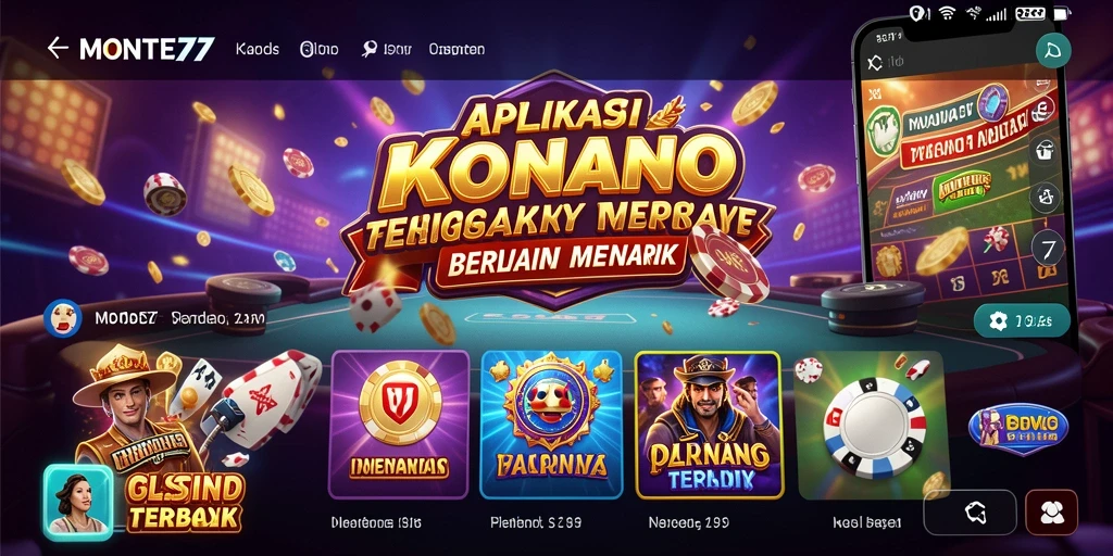 Tampilan gameplay seru di MONTE77 dengan berbagai pilihan permainan Kasino.