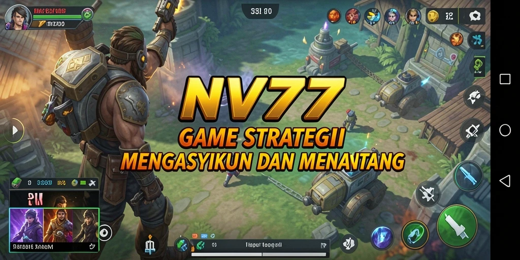Screenshot gameplay NV77 menampilkan pertempuran strategi yang seru dan mendebarkan.