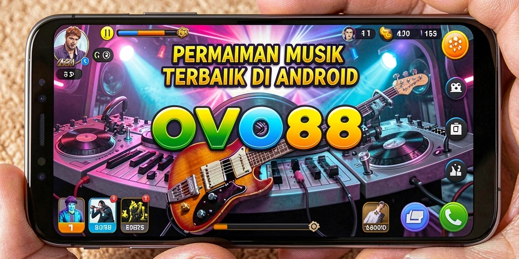 Tampilan screenshot OVO88 yang menampilkan gameplay musik yang seru.