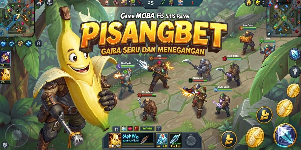 Gameplay seru PISANGBET dengan pertarungan tim yang mendebarkan.