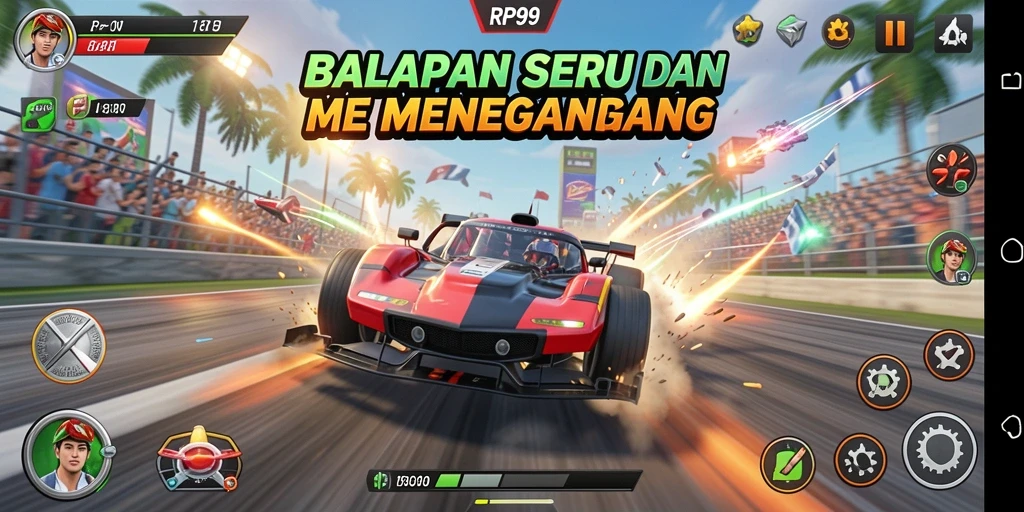 Gameplay seru dan menegangkan dalam RP99 yang membuat adrenalin Anda meningkat.