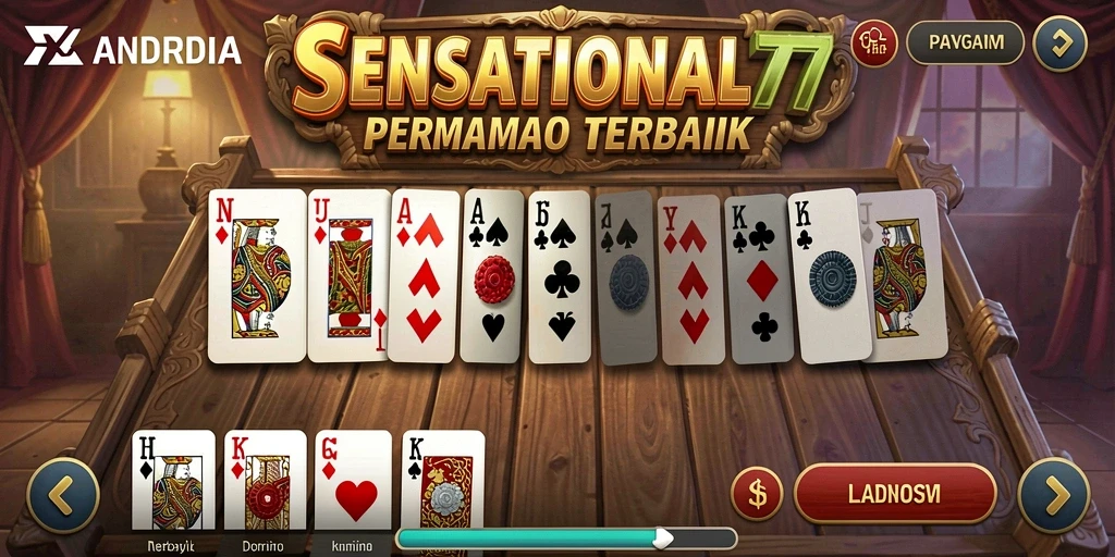 Screenshot gameplay SENSATIONAL77 yang menampilkan pertempuran seru dalam permainan Domino.